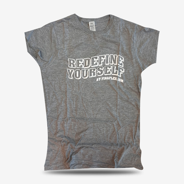 Polera Redefine Yourself Lettering Grey Finaflex