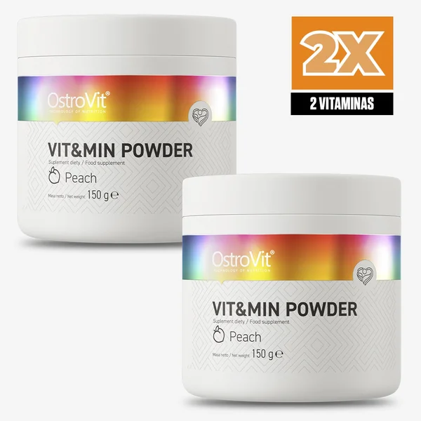 2X Multivitaminico Vitmin Powder Peach