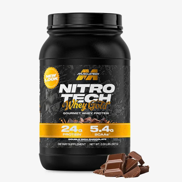 Remate Nitro Tech Whey Gold 2 Double Rich Chocolate