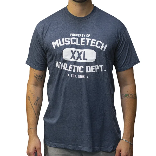 Polera Muscletech Heather Blue