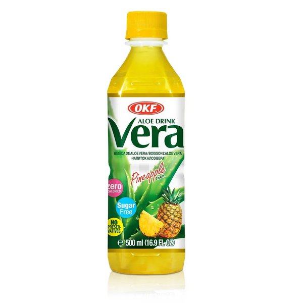 Bebida De Aloe Vera Sin Azúzar Sabor Piña 500 ml