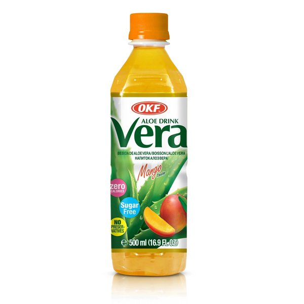 Bebida De Aloe Vera Sin Azúcar Sabor Mango 500 ml
