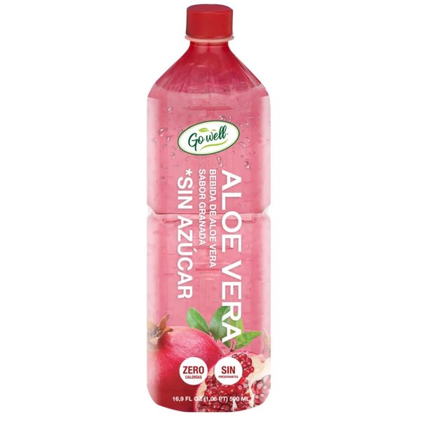 Jugo Aloe Vera Sabor Granada Sin Azúcar 500 ml
