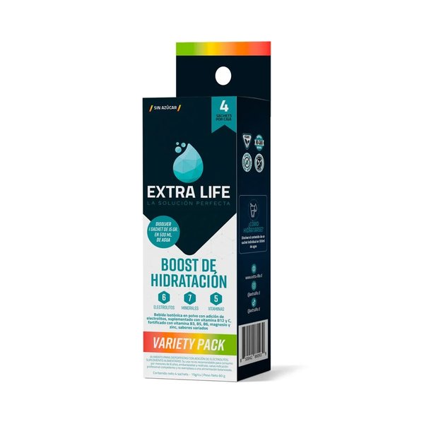 Extra Life Boost Hidratacion 4 Sobres
