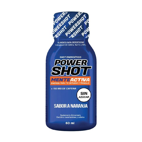 Shot Energético Mente Activa Sabor Naranja 60 ml