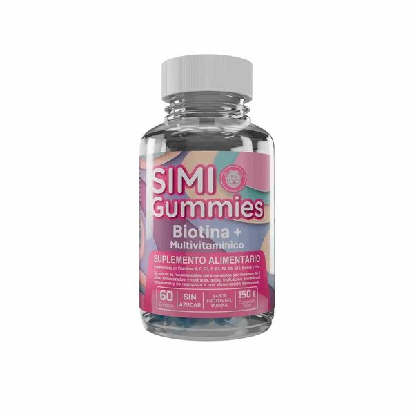 Simi Gummies Biotina + Multivitamínico 60 Gummies