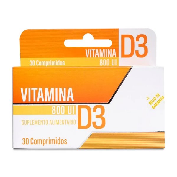 Vitamina D3 800 Ui 30 Comprimidos