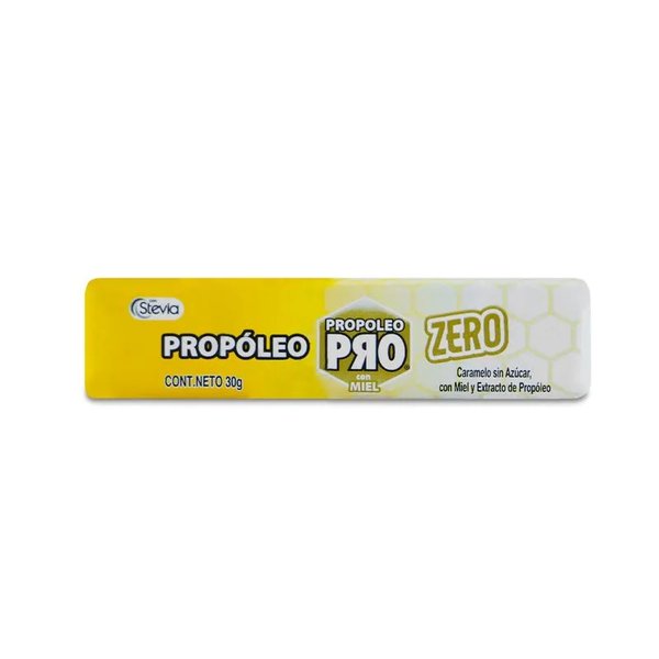 Caramelo De Propóleo Pro Zero Sabor Miel 10 Unidades