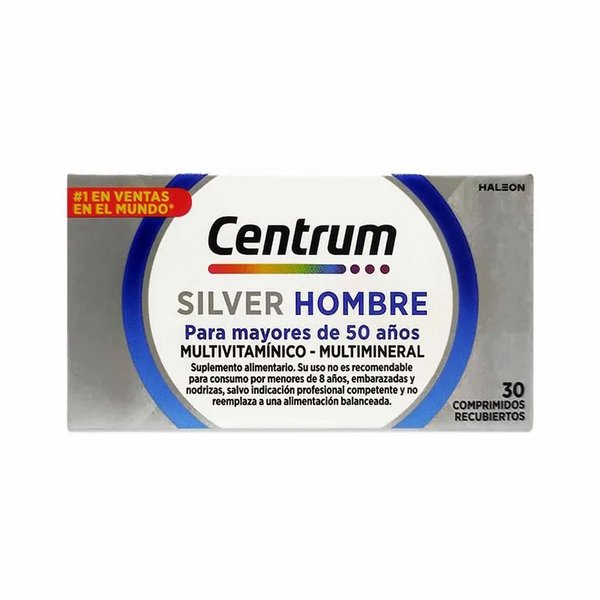 Centrum Silver Hombre 30 Comprimidos Recubiertos