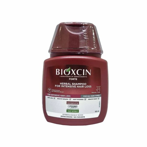 Bioxcin Forte Shampoo Herbal Caída Intensa De Cabello 100 ml