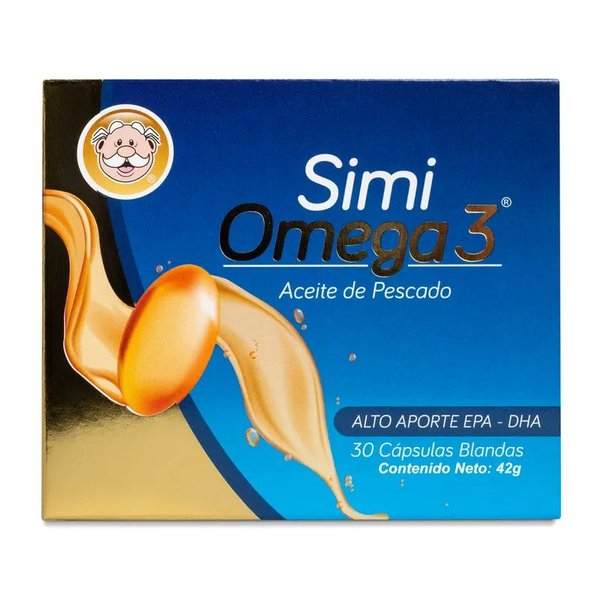 Simi Omega 3 Aceite De Pescado 300mg 30 Cápsulas Blandas