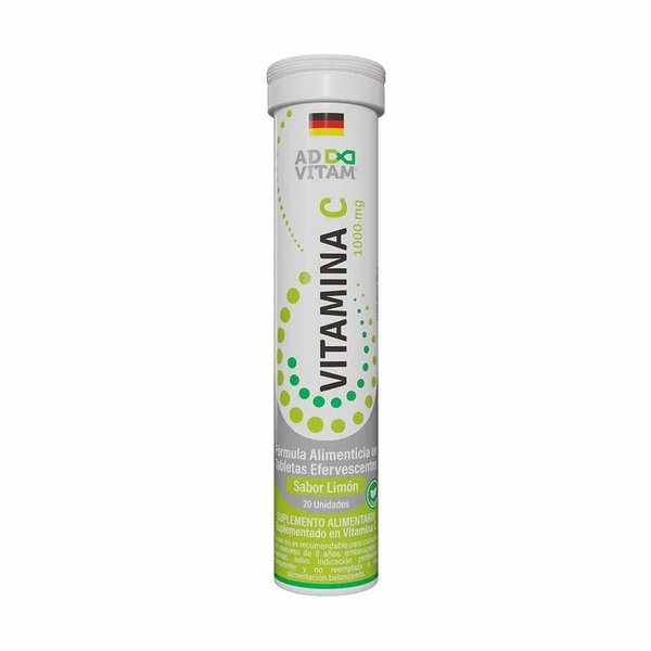 Vitamina C 1000mg 20Tabletas Efervescentes