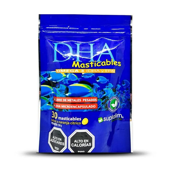 Dha Masticables Omega 3 Dha Y Epa 30 Calugas Masticables Sabor Naranja