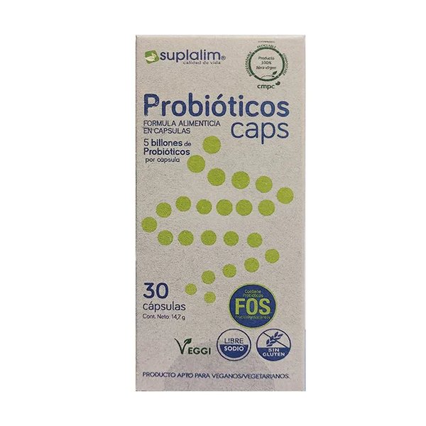 Probióticos Caps Con Prébioticos 30 Cápsulas