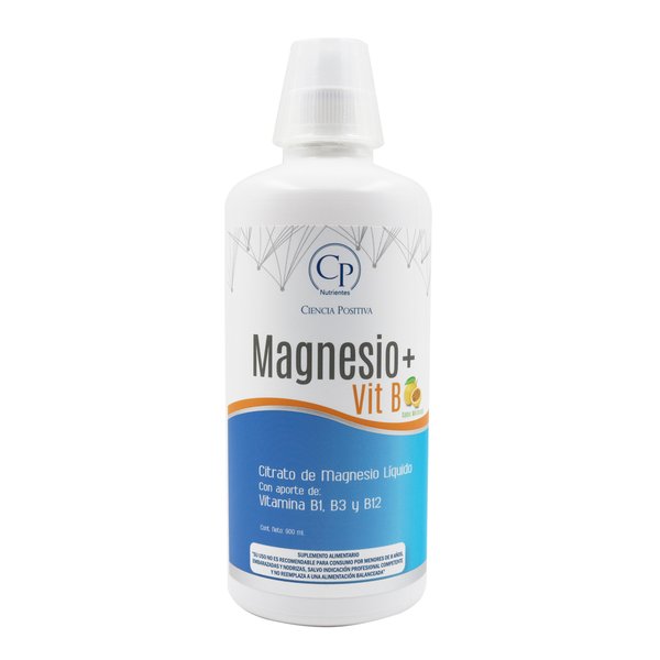 Citrato De Magnesio + Vitamina B1, B3 Y B12, 900 ml, Cpn