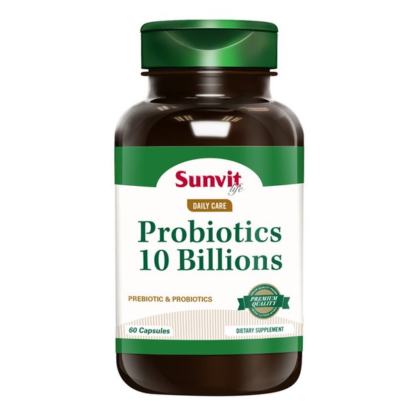 Probiotics 10 Billones X60 Cápsulas, Sunvit Life