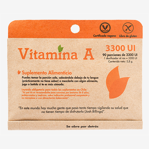 Vitamina A 3300 Ui X 90 Porciones Dulzura Natural