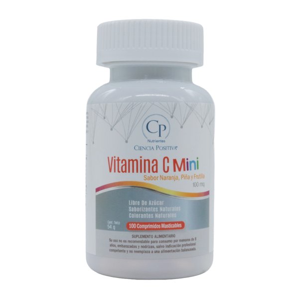 Vitamina C Mini 100mg X100 Comprimidos Masticables, Cpn
