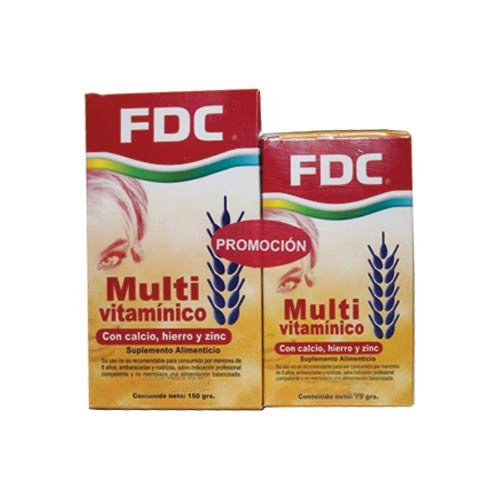 Pack Multivitamínico Ca+Fe+Zinc X30 Y X60 Comprimidos Fdc