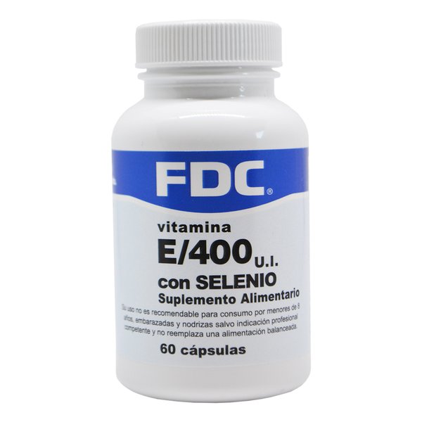 Vitamina E 400 Ui + Selenio X 60 Cápsulas Fdc