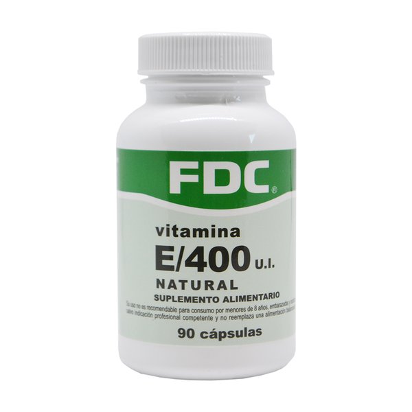 Vitamina E Natural 400mg X 90 Cápsulas Fdc