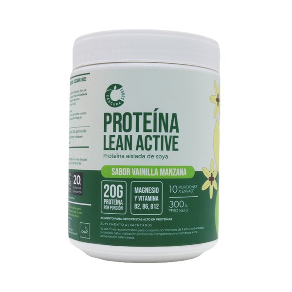 Proteína Lean Active Manza Vainilla 300g, Cascara