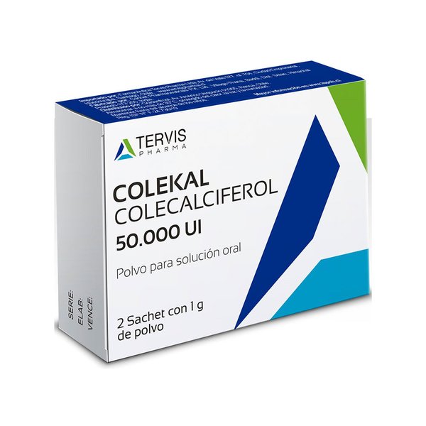 Colekal 50.000 Ui Por 2 Sobres