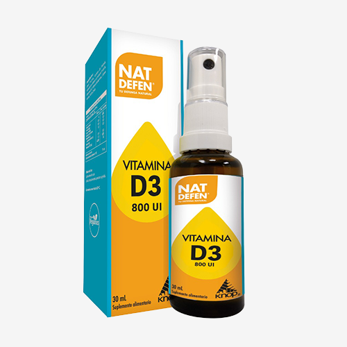 Vitamina D3 Spray 30 ml 800 Ui Natdefen Knop Laboratorios