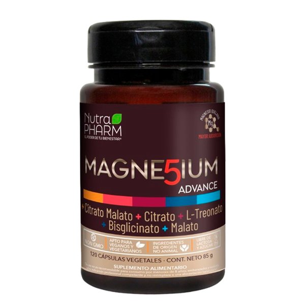 Magnesium Advance X120 Cápsulas, Nutrapharm