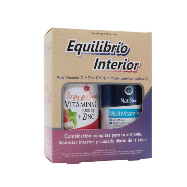 Pack Vitamina C + Zinc Con Multivitamínico