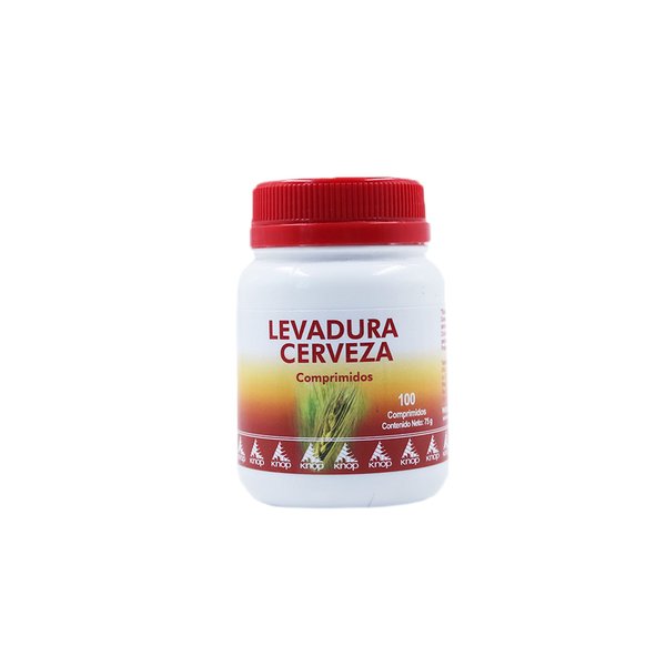 Levadura Cerveza 750mg X 100 Comprimidos Knop Laboratorios