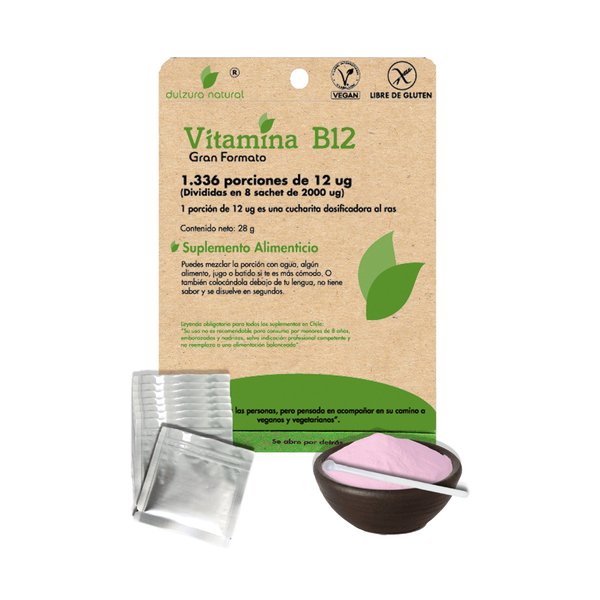 Vitamina B12 Gran Formato X1336 Porciones De 12 Ug En 8 Sachet 2000 Ug, Dulzura Natural