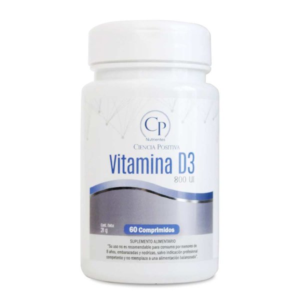 Vitamina D3 800 Ui X 60 Comprimidos Cp Nutrientes