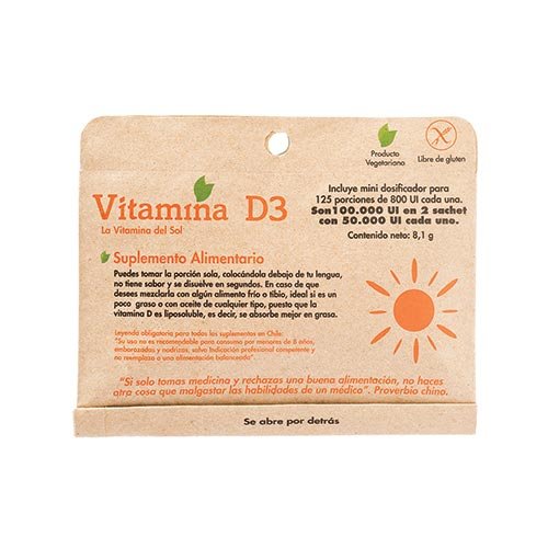 Vitamina D3 5g 125 Porciones Dulzura Natural