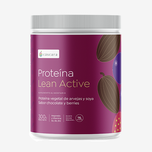 Proteína Lean Active Berries Choco 300g, Cascara