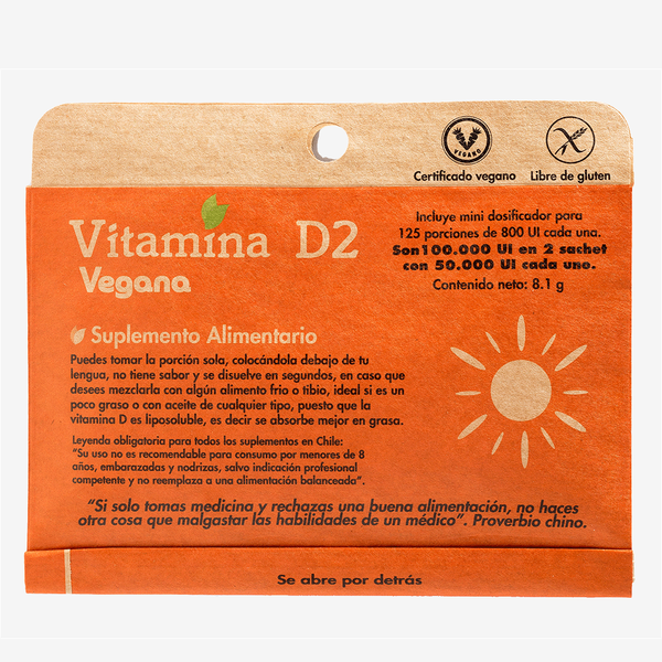 Vitamina D2 5g 125 Porciones Dulzura Natural