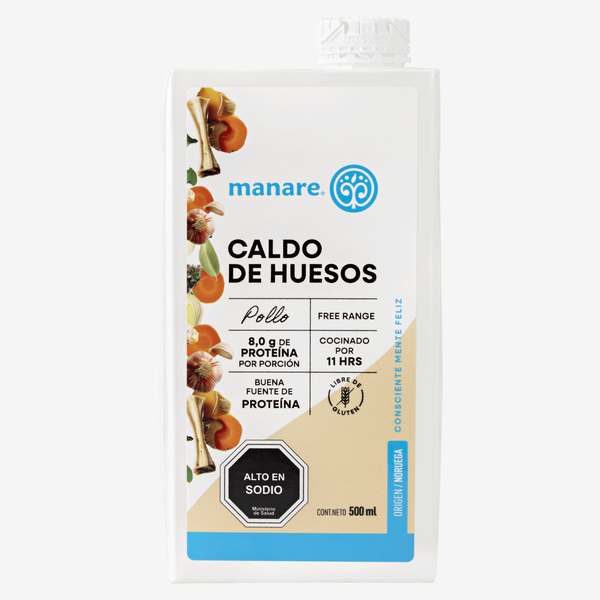 Caldo De Huesos Pollo, 500 ml, Manare