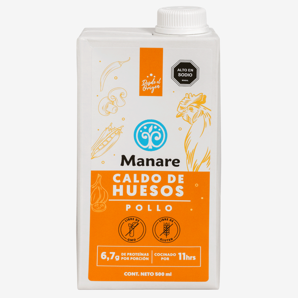 Caldo De Huesos Pollo, 500 ml, Manare