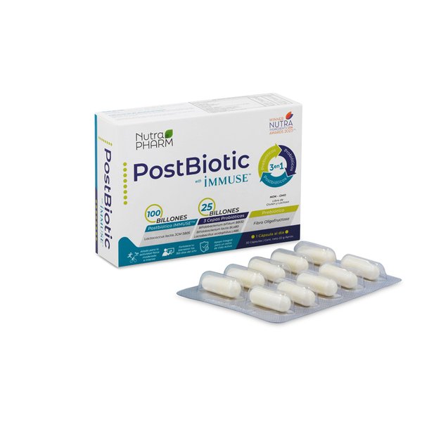 Postbiotic Adulto X30 Cápsulas, Nutrapharm