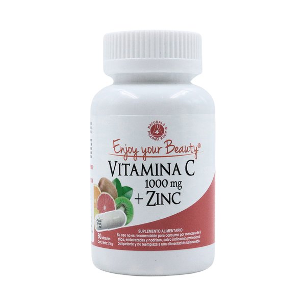 Vitamina C 1000mg + Zinc 15mg X60 Cápsulas, Enjoy Your Beauty