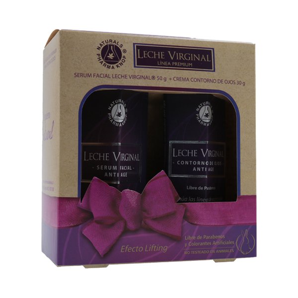 Pack Premium Leche Virginal Anti-Age Serum Facial 50g Contorno De Ojos 30g