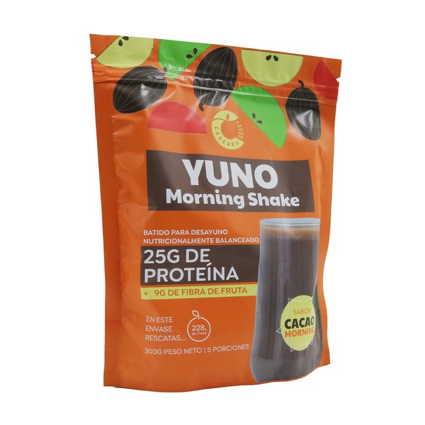 Yuno Morning Shake Cacao 300g, Cascara