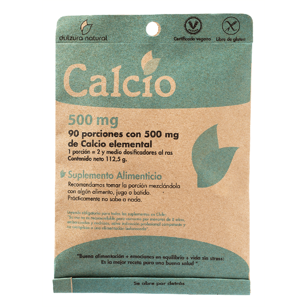 Calcio 500mg X 90 Porciones Dulzura Natural