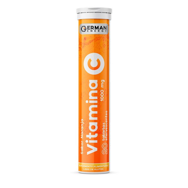 Vitamina C Naranja 1000mg X20 Tabletas Efervescentes German Energy