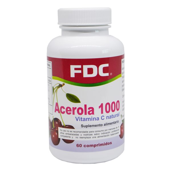 Acerola 1000mg X 60 Comprimidos Fdc