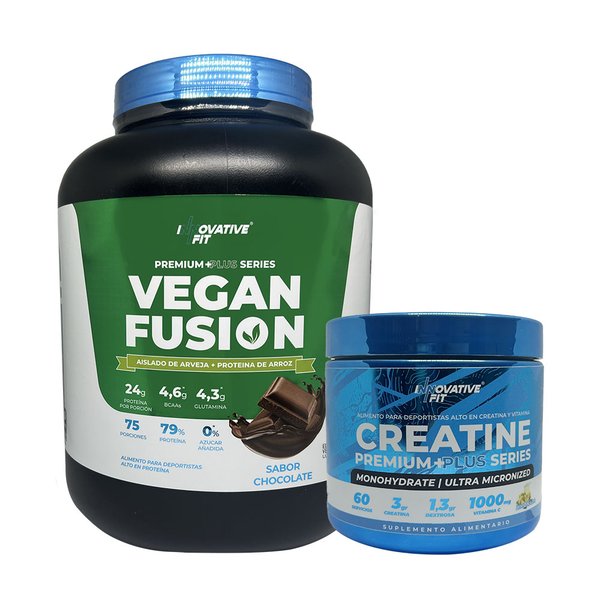 Vegan Fusion 5lb Innovative Fit + Creatine Premium Plus Series 300g
