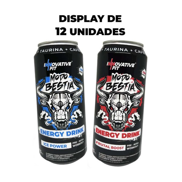 12 Unidades Energy Drink Modo Bestia Innovative Fit 473ml