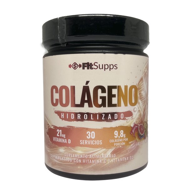 Colágeno Hidrolizado Fitsupps Fruit Punch Con Vitamina C Y D3