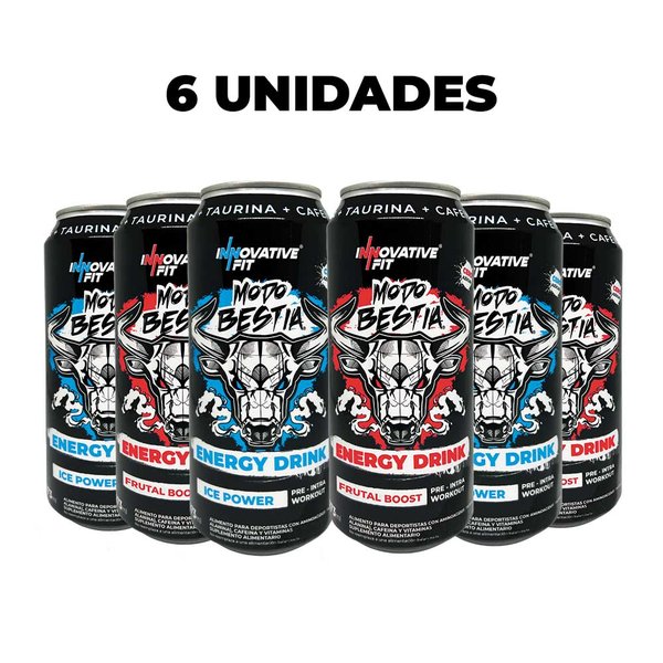 6 Unidades Energy Drink Modo Bestia Innovative Fit 473ml