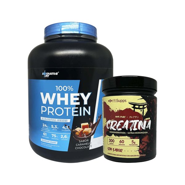 Whey Protein 4,5lb + Creatina Fit Supps 60Servicios